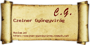 Czeiner Gyöngyvirág névjegykártya